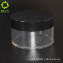 PET plastic type and PET base material cream jar round plastic jar containers for pomade